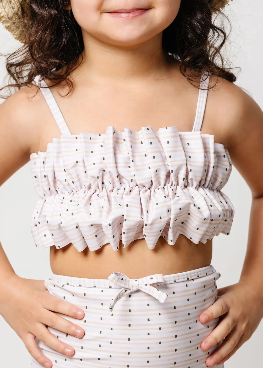 Kortni Jeane All Neutral | Mini Oversized Ruffle Top all-neutral Fashion