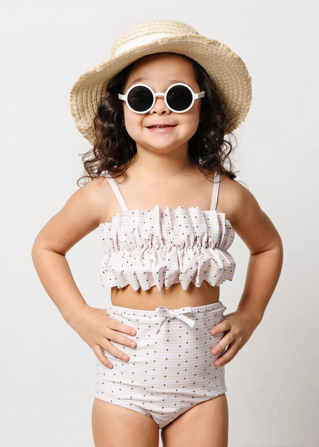 Kortni Jeane All Neutral | Mini Oversized Ruffle Top all-neutral Fashion