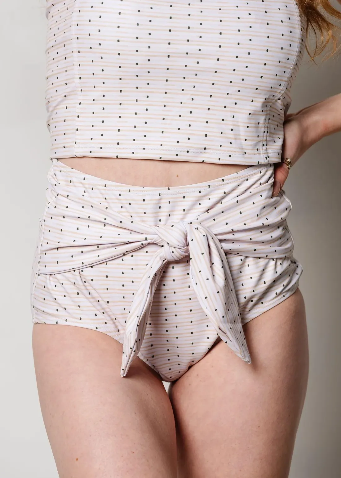Kortni Jeane All Neutral | Tie-Up-Front Bottoms all-neutral Outlet