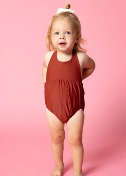 Kortni Jeane Amber Brown | Baby Romper One-Piece AmberBrown Sale