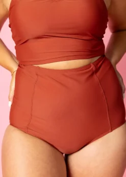 Kortni Jeane Amber Brown | Extended High-Waisted Bottoms AmberBrown Online
