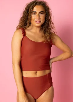 Kortni Jeane Amber Brown | Flutter Top AmberBrown Outlet