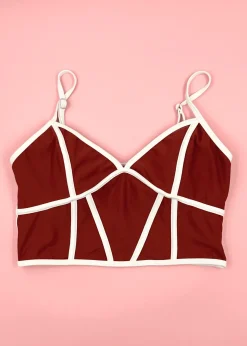Kortni Jeane Amber Brown | Lined Up Top AmberBrown Discount
