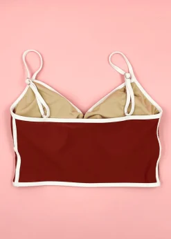 Kortni Jeane Amber Brown | Lined Up Top AmberBrown Discount