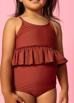 Kortni Jeane Amber Brown | Mini Peplum Top AmberBrown Online