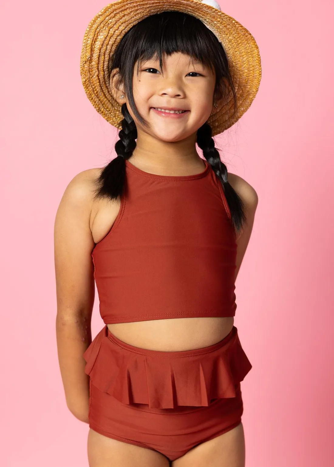 Kortni Jeane Amber Brown | Mini Racer Back Top AmberBrown New