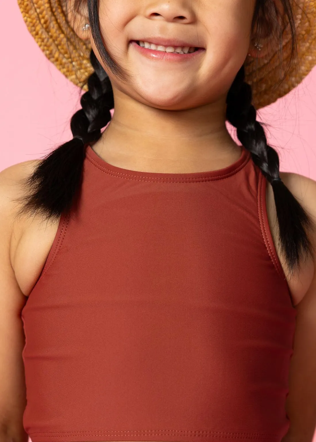 Kortni Jeane Amber Brown | Mini Racer Back Top AmberBrown New