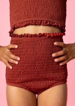 Kortni Jeane Amber Brown | Mini Smocked Bottoms AmberBrown Sale
