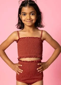Kortni Jeane Amber Brown | Mini Smocked Bottoms AmberBrown Sale