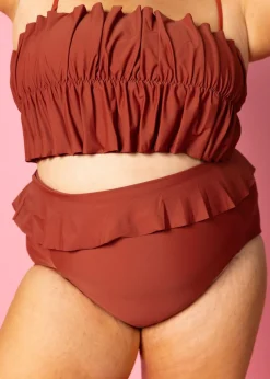 Kortni Jeane Amber Brown | Peplum Bottoms AmberBrown Online