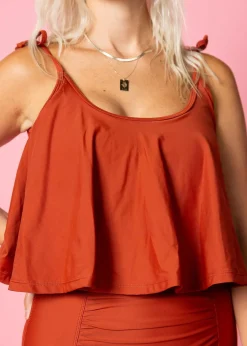 Kortni Jeane Amber Brown | Swing Top AmberBrown Hot