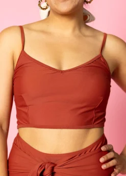 Kortni Jeane Amber Brown | VD Crop Top AmberBrown New