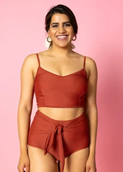 Kortni Jeane Amber Brown | VD Crop Top AmberBrown New