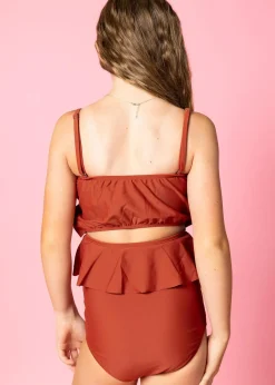 Kortni Jeane Amber Brown | Youth Peplum Bottoms AmberBrown Outlet