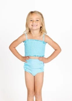 Kortni Jeane Arctic Blue | Mini Down in Front Ruffle Bottoms ArcticBlue Outlet