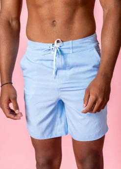 Kortni Jeane Barely Blue | Mens Swim Trunks BarelyBlue Discount