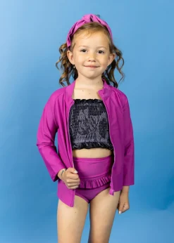 Kortni Jeane | Mini Mid-Ruffle Bottoms Berry New