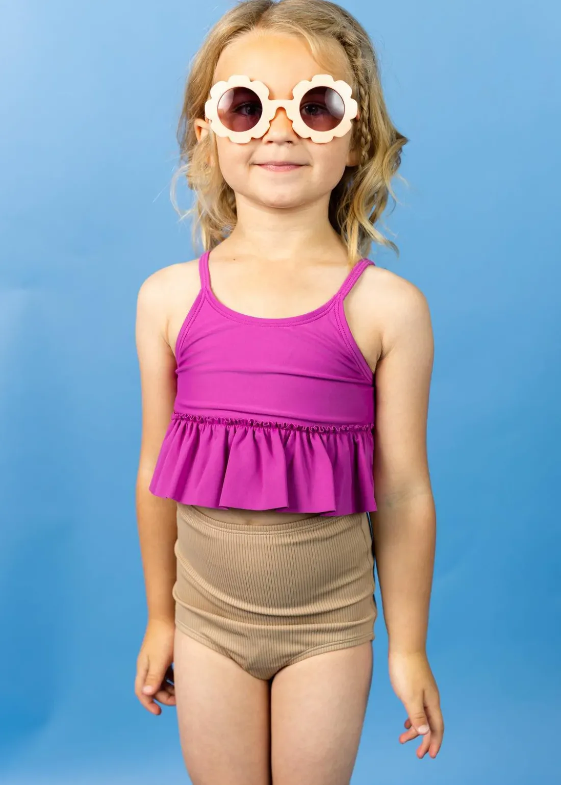 Kortni Jeane | Mini Peplum Top Berry Outlet