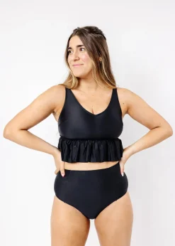 Kortni Jeane | Cut High Bottoms Black Hot