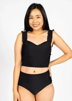 Kortni Jeane | Mid-Rise Bottoms Black Clearance