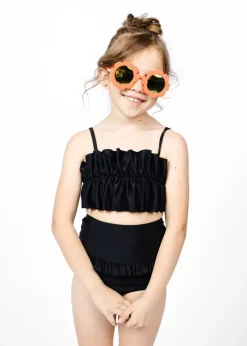 Kortni Jeane | Mini Mid-Ruffle Bottoms Black Hot