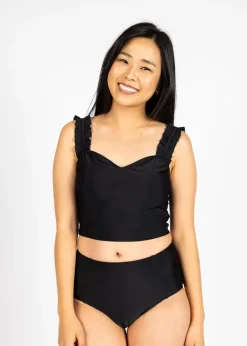 Kortni Jeane | Ripple Top Black New