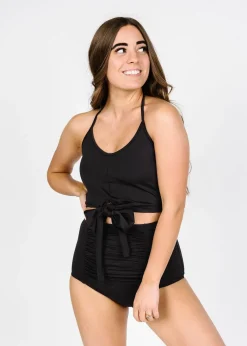 Kortni Jeane | Tied-Up Top Black Online