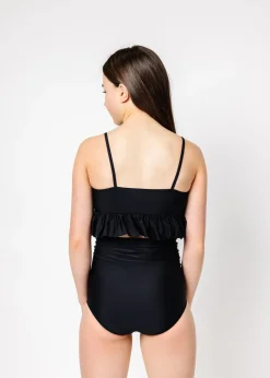 Kortni Jeane | Youth Down in Front Ruffle Bottoms Black Sale
