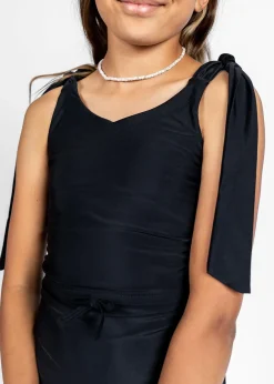 Kortni Jeane | Youth Knot Top Black Sale