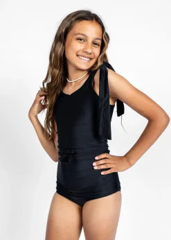 Kortni Jeane | Youth Knot Top Black Sale