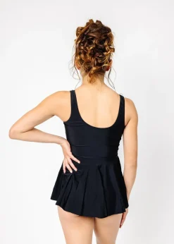 Kortni Jeane | Youth Skirted One-Piece Black Hot