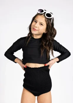 Kortni Jeane | Youth Smocked Bottoms Black Fashion