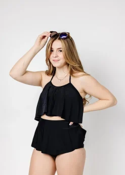 Kortni Jeane | Youth Swing Top Black Sale