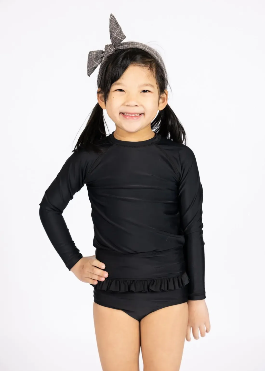 Kortni Jeane | Mini Rashguard Top (Unisex) Black New