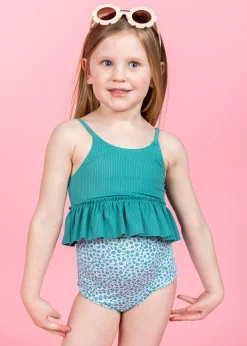 Kortni Jeane Blue Ditsy Floral | Mini High-Waisted Bottoms BlueDitsyFloral Online