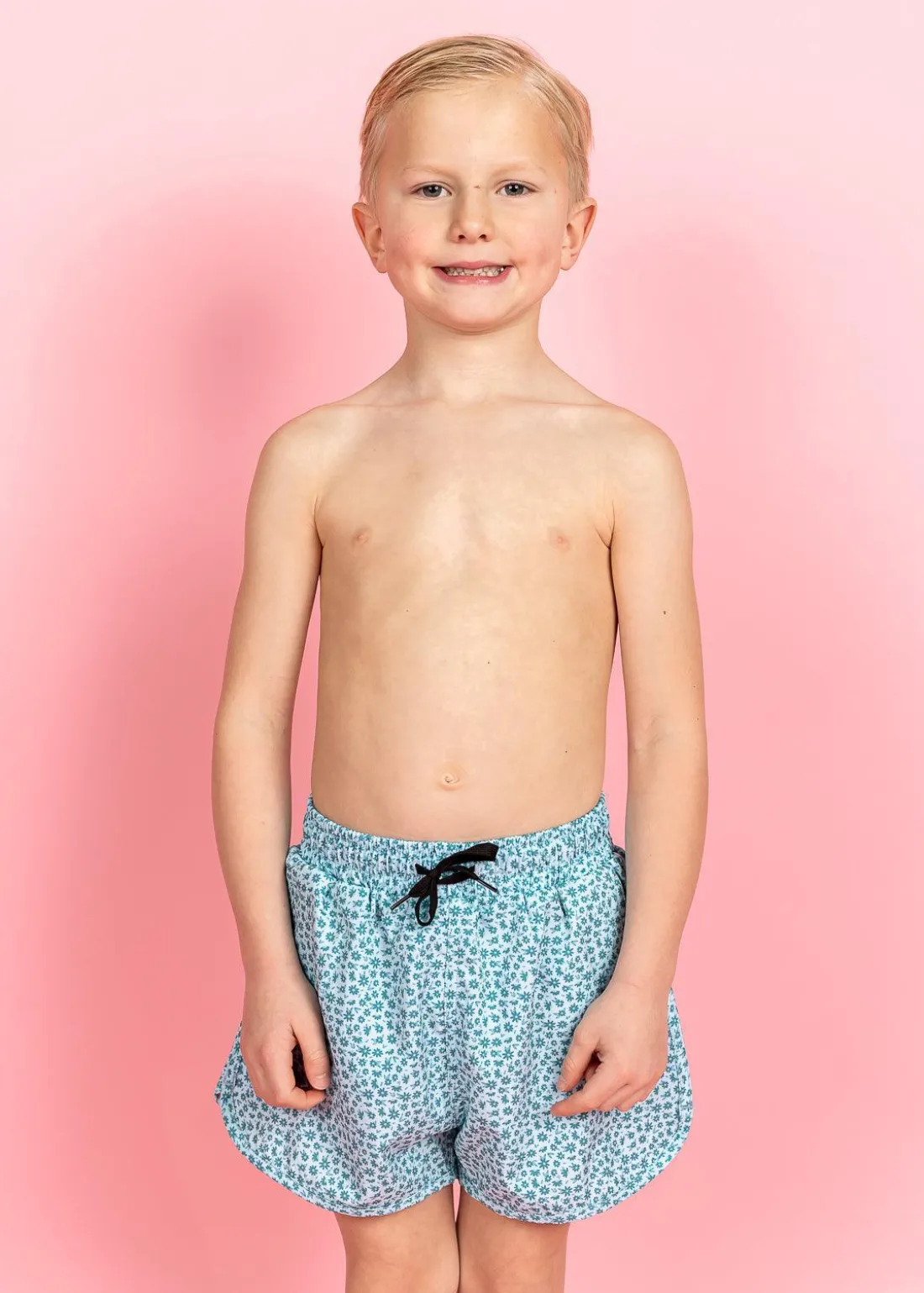 Kortni Jeane Blue Ditsy Floral | Mini Retro Shorties BlueDitsyFloral New