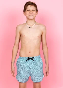 Kortni Jeane Blue Ditsy Floral | Youth Retro Shorties BlueDitsyFloral Discount