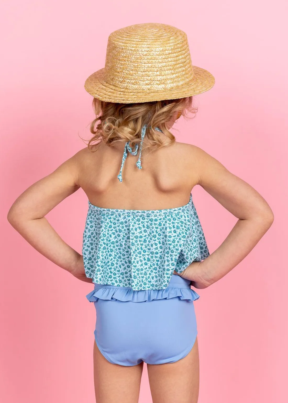 Kortni Jeane Blue Skies | Mini Mid-Ruffle Bottoms BlueSkies Discount