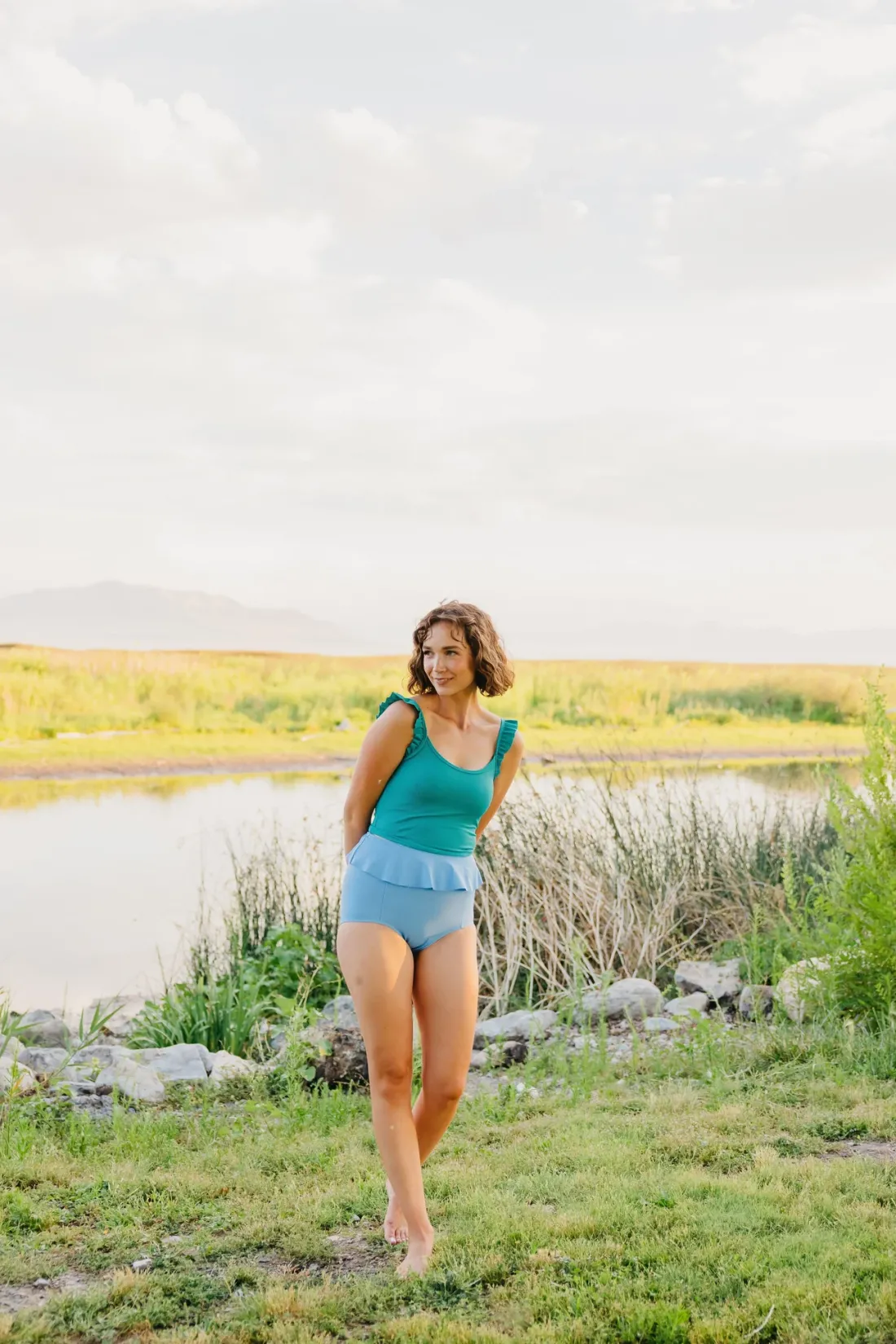 Kortni Jeane Blue Skies | Peplum Bottoms BlueSkies Hot