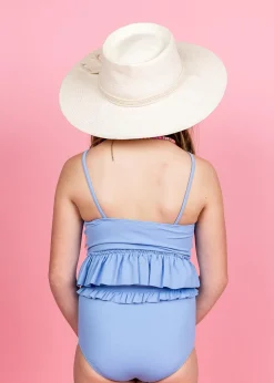 Kortni Jeane Blue Skies | Youth Mid-Ruffle Bottoms BlueSkies Hot