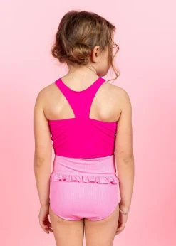 Kortni Jeane Bold Fuchsia | Mini Racer Back Top BoldFuchsia New