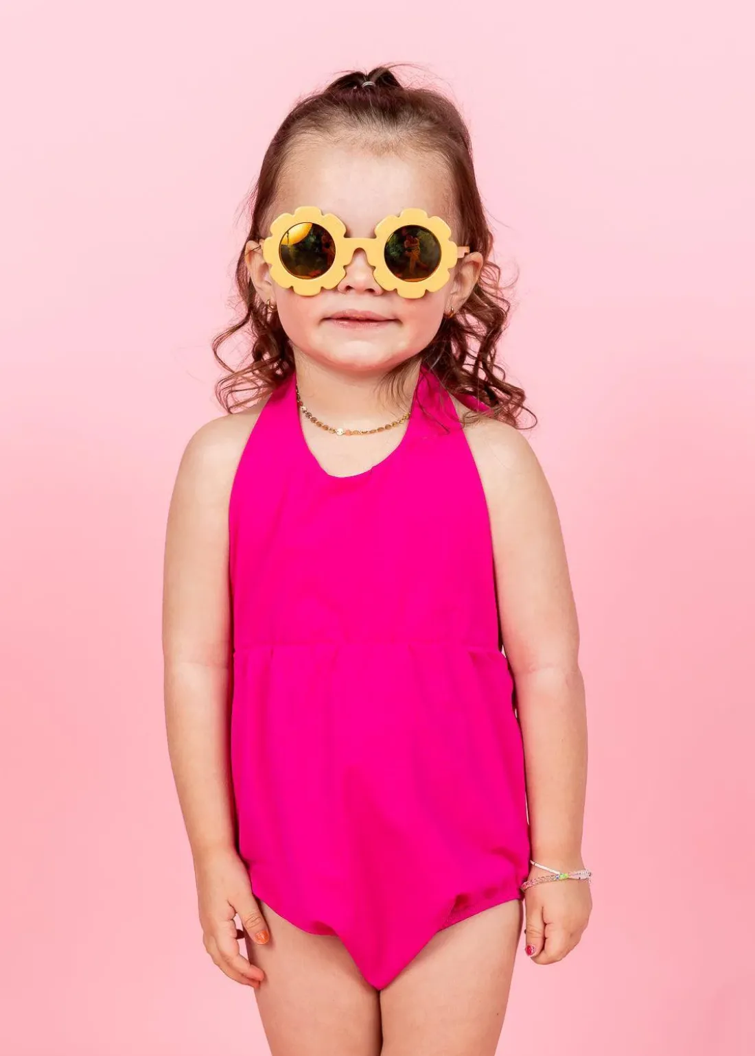 Kortni Jeane Bold Fuchsia | Mini Romper One-Piece BoldFuchsia Discount