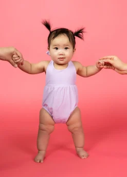 Kortni Jeane Bright Lilac | Baby Romper One-Piece BrightLilac Sale