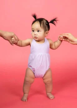 Kortni Jeane Bright Lilac | Baby Romper One-Piece BrightLilac Sale