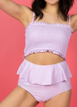 Kortni Jeane Bright Lilac | Bandeau Top BrightLilac Discount