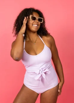 Kortni Jeane Bright Lilac | Extended High-Waisted Bottoms BrightLilac Hot