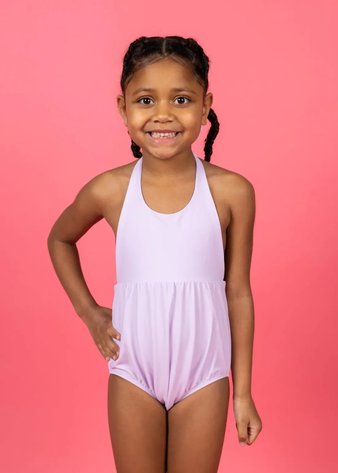 Kortni Jeane Bright Lilac | Mini Romper One-Piece BrightLilac New