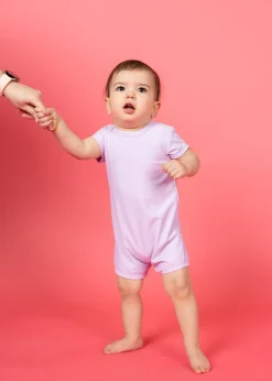 Kortni Jeane Bright Lilac | Mini Shorties Rashguard (Unisex) BrightLilac Discount