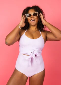 Kortni Jeane Bright Lilac | Tied-Up Top BrightLilac Fashion