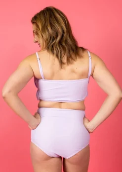 Kortni Jeane Bright Lilac | Tie-Up-Front Bottoms BrightLilac Fashion